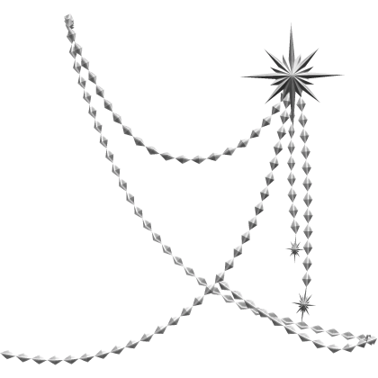 1.0 Silver celestial brooch chain thumbnail