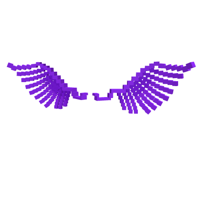 Purple 8-Bit Wings