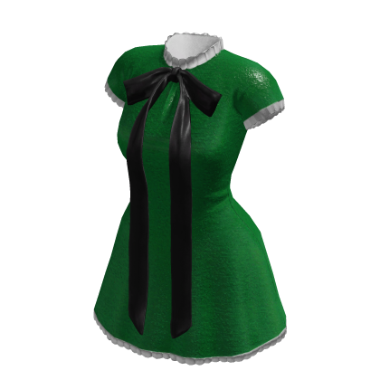 Sabrina Christmas Green Shimmer Dress BB thumbnail