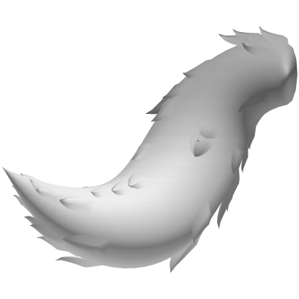 Long Fluffy White Furry Tail Roblox item