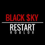 black sky.