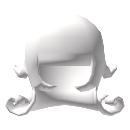 Low Poly Curled Hair White Roblox item