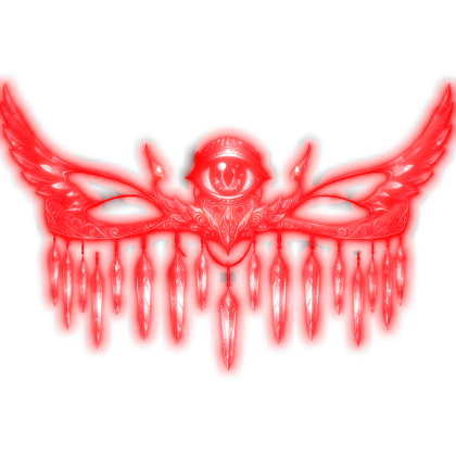 Glowing Godly Angel Eye Crown (Red) - Emissive
