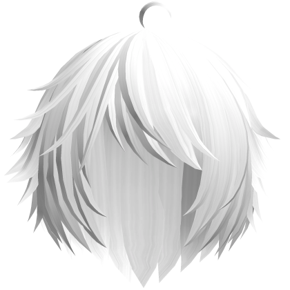 White Cute Kawaii Emo Anime Tuft Hair
