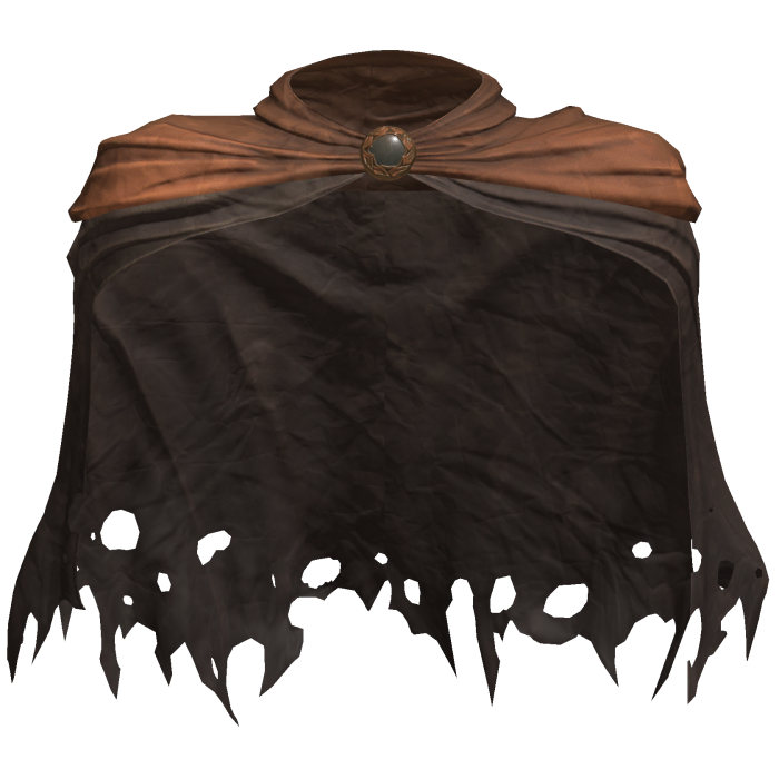 Worn Distressed Brown Paladin Cloak