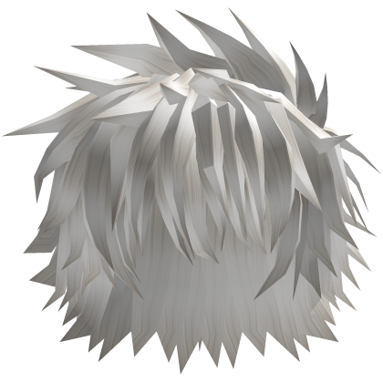 White Spiky Messy Scene Anime Emo Hair