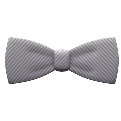 White Pinstripe Bow Tie Roblox item