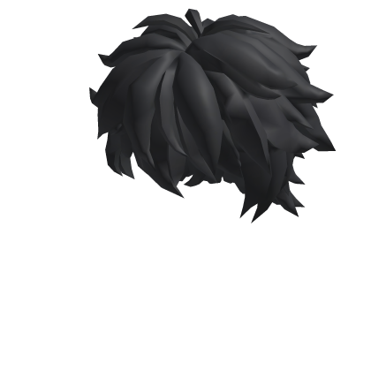 Messy Anime Shonen Spikes [Black] Roblox item