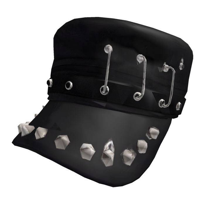 Black Gothic Cadet Hat
