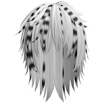 Japanese Vkei Raccoon Stripe Long Unkempt Hair | Roblox Item