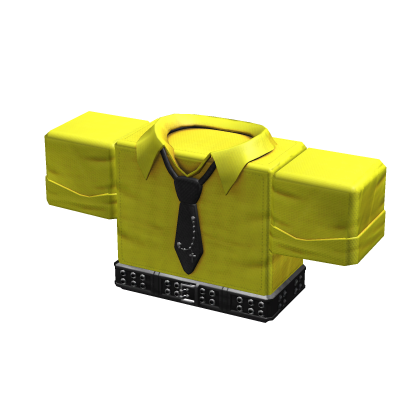 Goth Yellow Emo Suit Shirt w/ Studded Belt 1.0