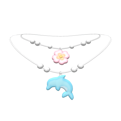♡ tropical summer necklace