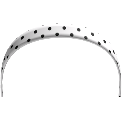 [PREPPY] White Dotted Headband [SOFT GIRL] Roblox item