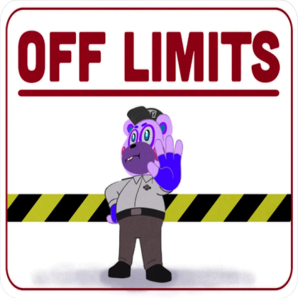 fnaf security breach off limits sign Roblox decal