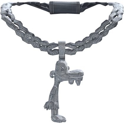 Silver Manny Necklace Bling Bling