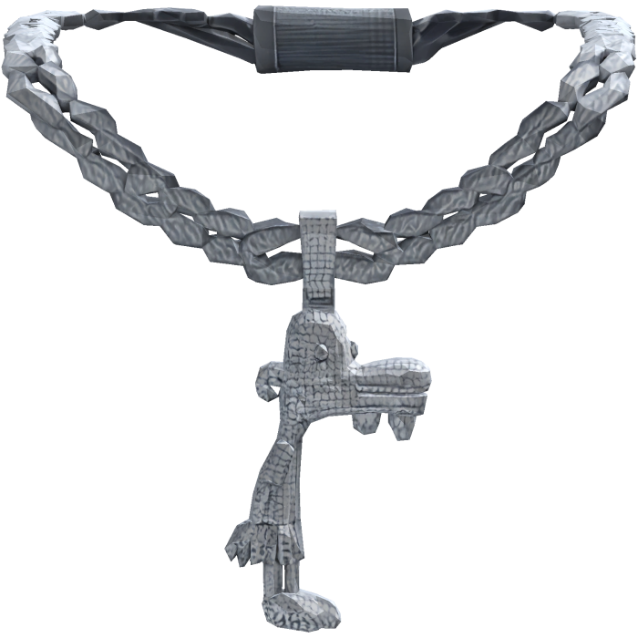 Silver Manny Necklace Bling Bling
