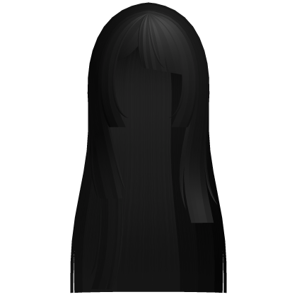 long cut up hime doll hair in black