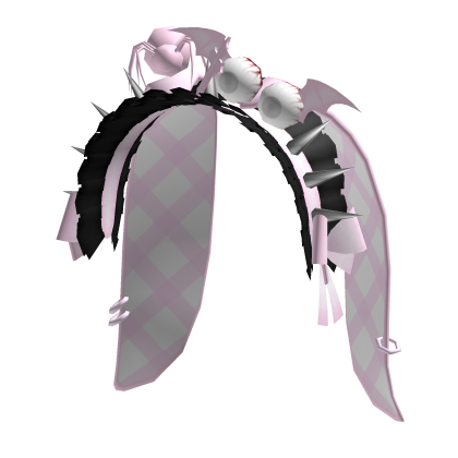 pink spider bunny frill headband Roblox item