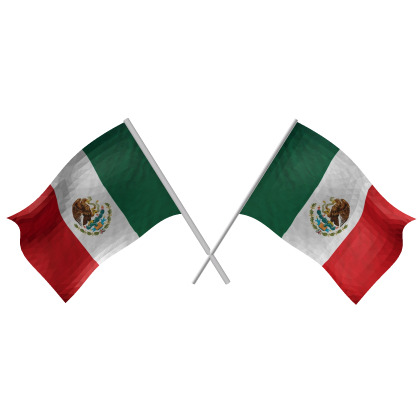 Mexico Double Flags
