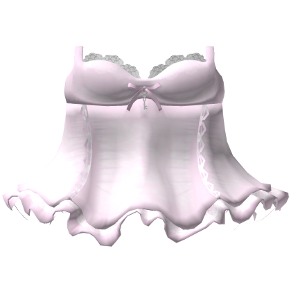 cute pink lace babydoll dress  Roblox item