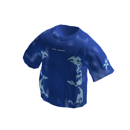 Boxy Tshirt - Blue The ghost thumbnail
