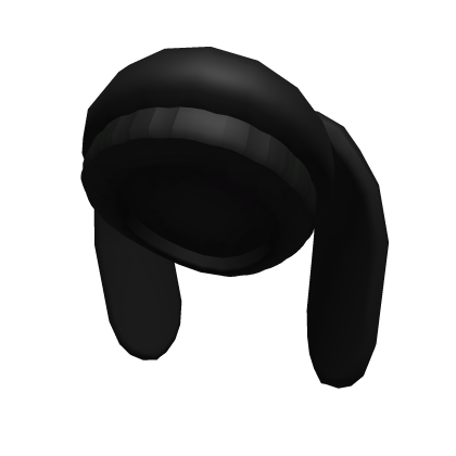 Black Bunny Beanie