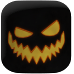 Black Evil Halloween Head