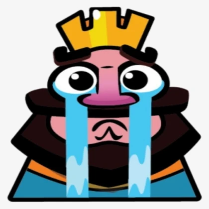 Clash Royale King crying
