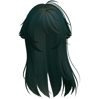 Teal Shy Moe Cat Girl Windy Whispy Hair