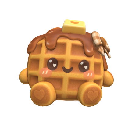 Waffle feliz de cintura