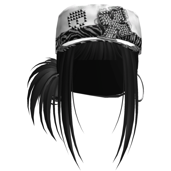 Gyaru Hair w/ Cap & Earrings