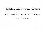Robloxian mor se coders