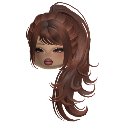 Diva Ponytail w Makeup Face Auburn Roblox item