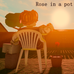Rose In a Pot