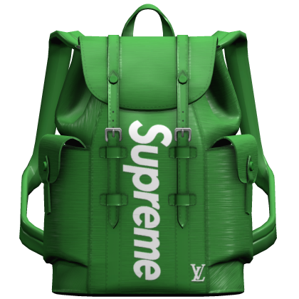 (1.0) Green Supreme LV Backpack 