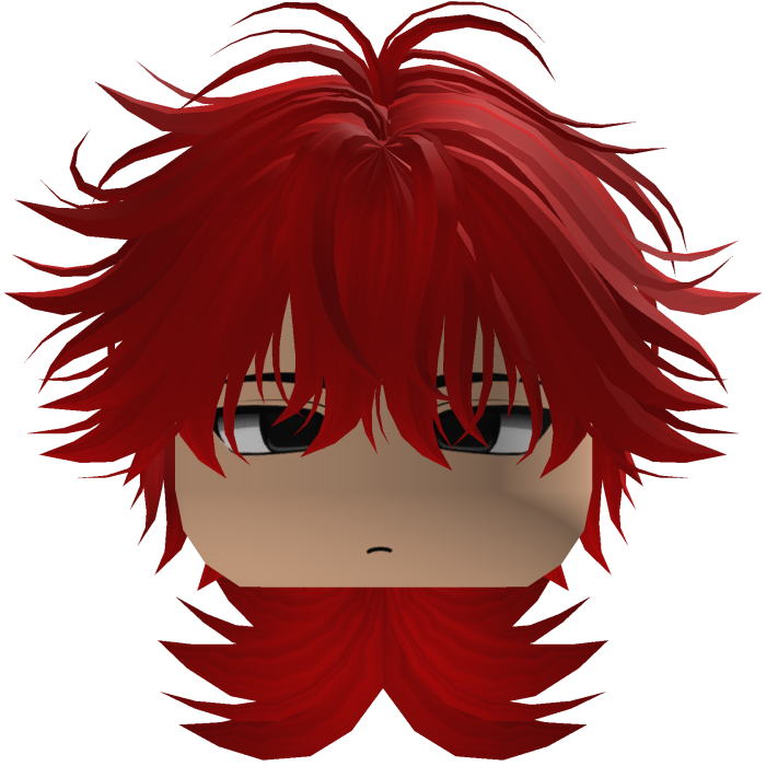 Cute Y2K emo red hair
