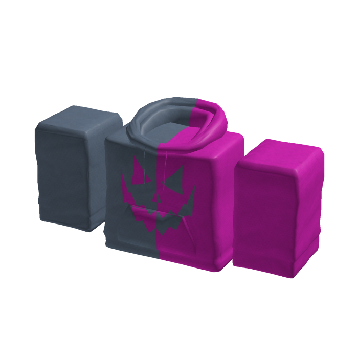 Magenta and Grey Halloween Hoodie