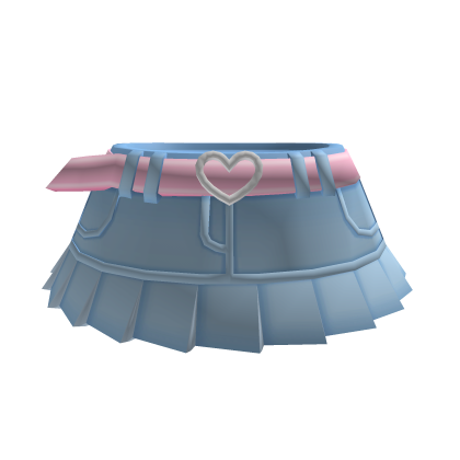 Y2K Blue Denim Skirt Chibi Doll Girl Roblox