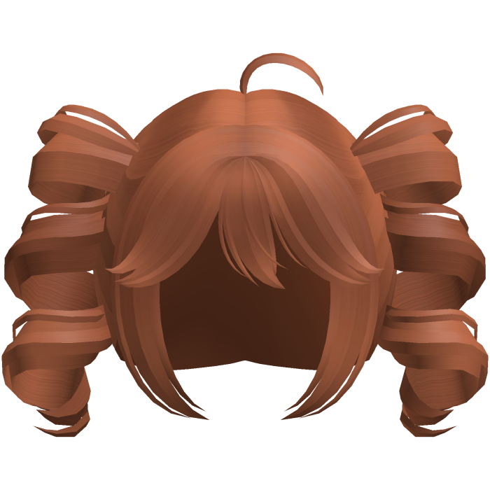ginger kawaii swirly popstar pigtails