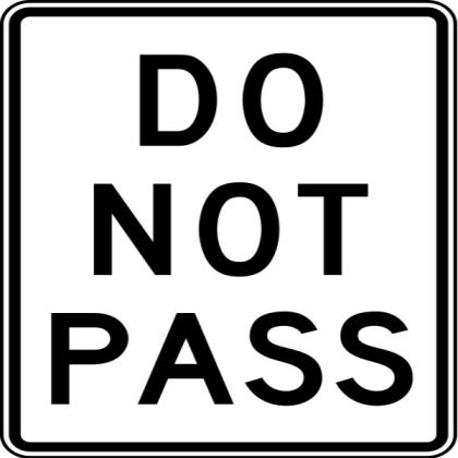 Do Not Pass Sign Roblox decal