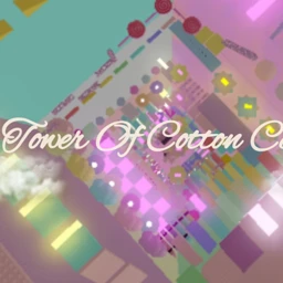 Tower of cotton candy icon