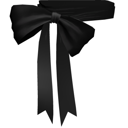 Dolly Side Floppy Bow Belt Black Roblox item