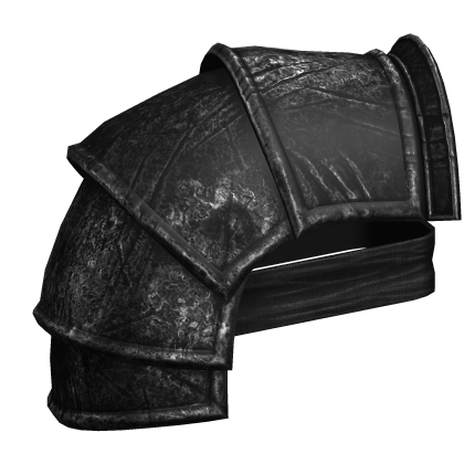 Black Medieval Knight Pauldron - Right
