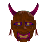 Gazing Pumpkin Oni Mask