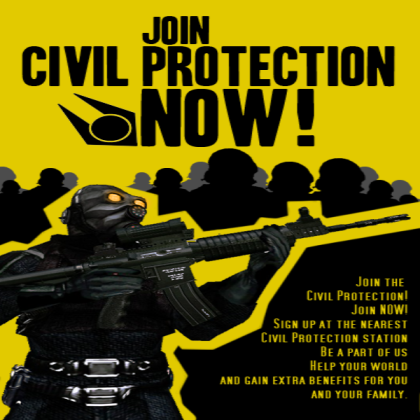 Civil Protection Recruitment Poster Roblox decal