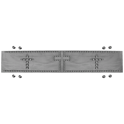 ⛧ gothic white emo studded cross top Roblox item
