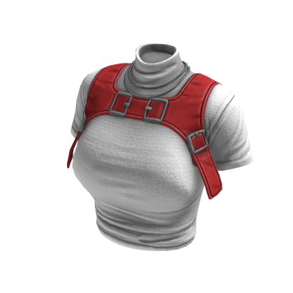  Y2K Stylish Top (White Red)