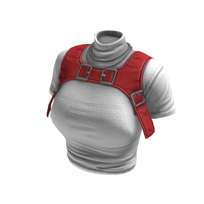  Y2K Stylish Top (White Red)
