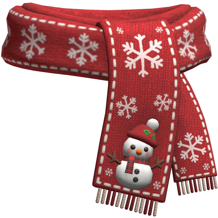 Christmas Snowman Scarf