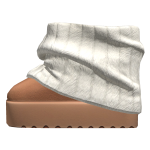 3.0 Boots Leg Warmers Brown Fur Slippers Shoes Y2K